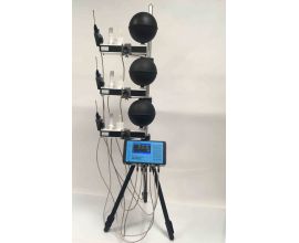 Miernik Mikroklimatu EHA MM203-3T-3V (z wyposażeniem do pomiaru na trzech poziomach z trzema anemometrami)