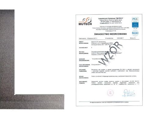 Kątownik płaski 100x70 mm ze świadectwem wzorcowania