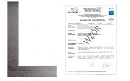 Kątownik płaski 100x70 mm ze świadectwem wzorcowania PCA