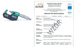 MIKROMETR ELEKTRONICZNY INSIZE (0-25) mm ze świadectwem wzorcowania PCA