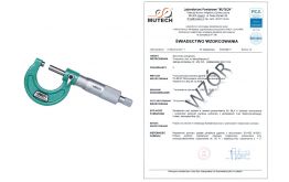 MIKROMETR ANALOGOWY INSIZE (0-25) mm ze świadectwem wzorcowania PCA