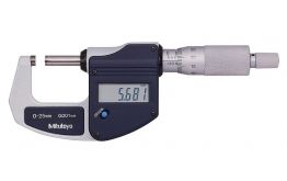 MIKROMETR ELEKTRONICZNY MITUTOYO (0-25) mm ze świadectwem wzorcowania PCA, Digimatic